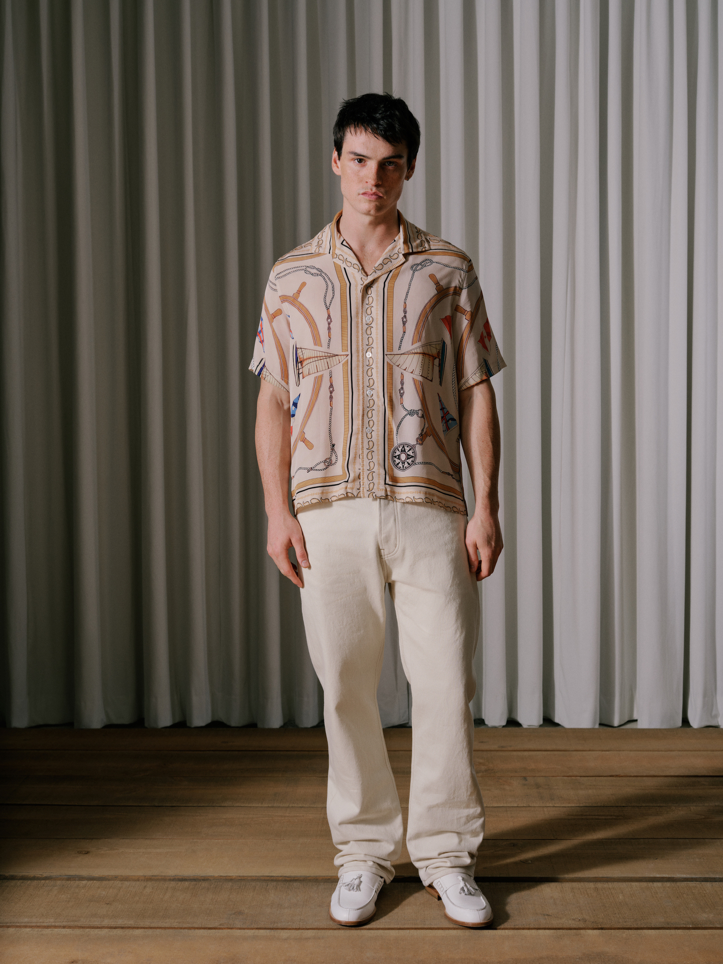 RHUDE NAUTICAL SILK SHIRT