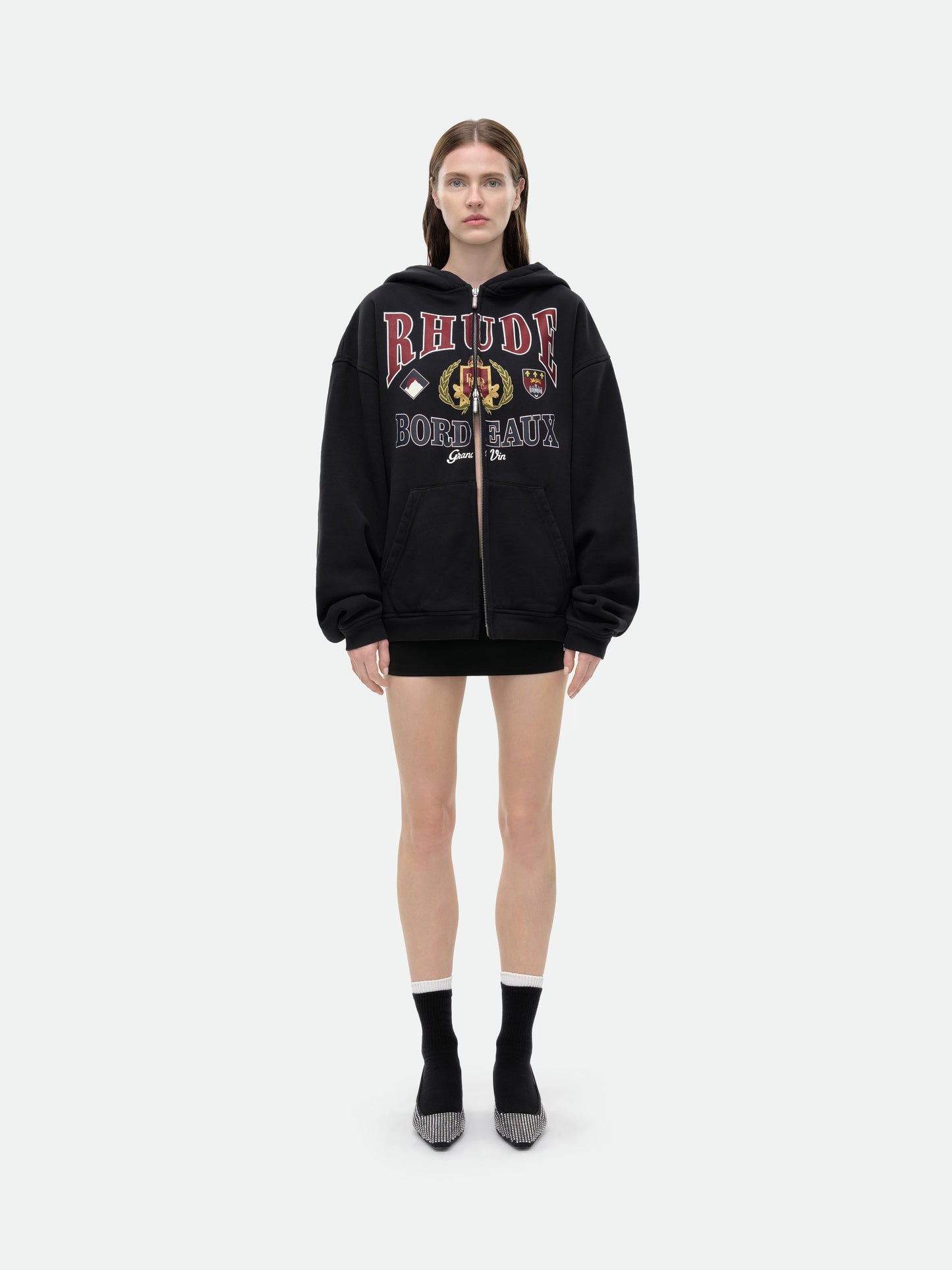 BORDEAUX GRAND VIN ZIP-UP HOODIE