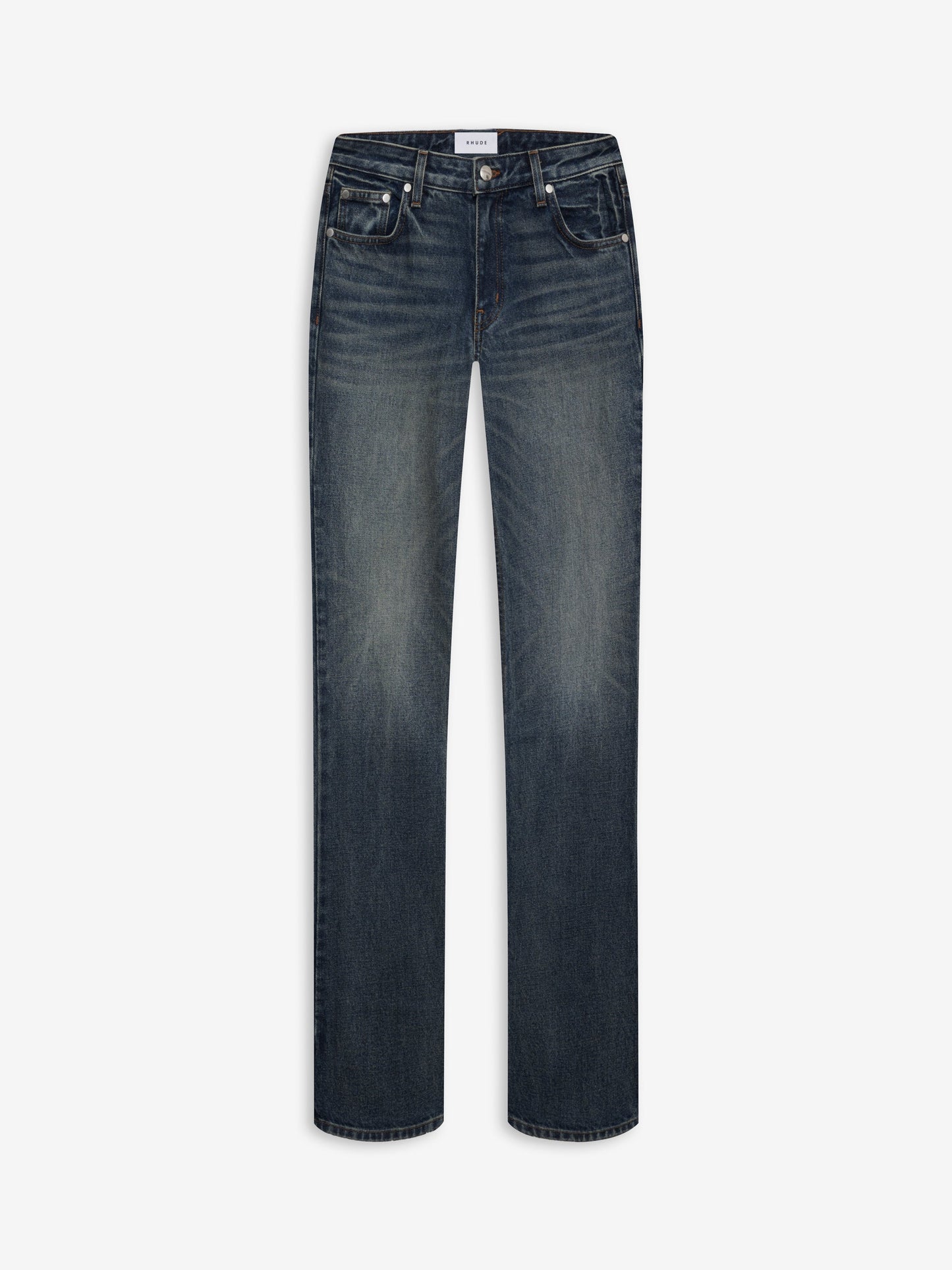 LOW-WAIST FLARE DENIM