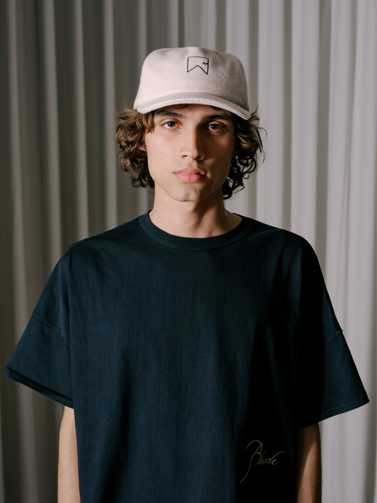 CASHMERE CHEVRON LOGO HAT