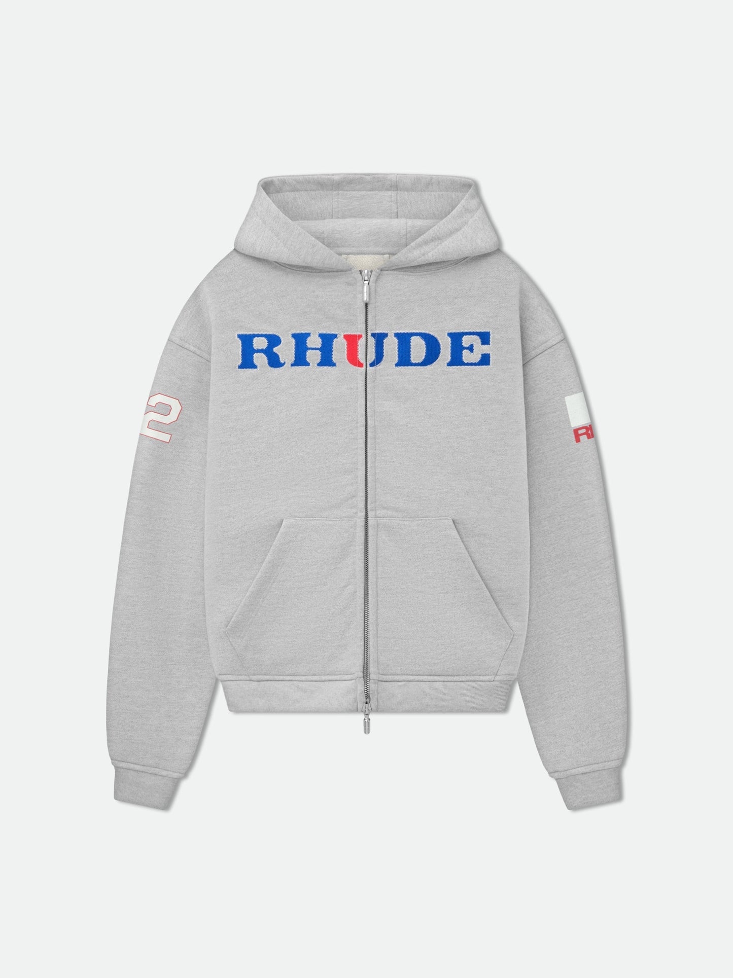 RHUDE RACING ZIP-UP HOODIE