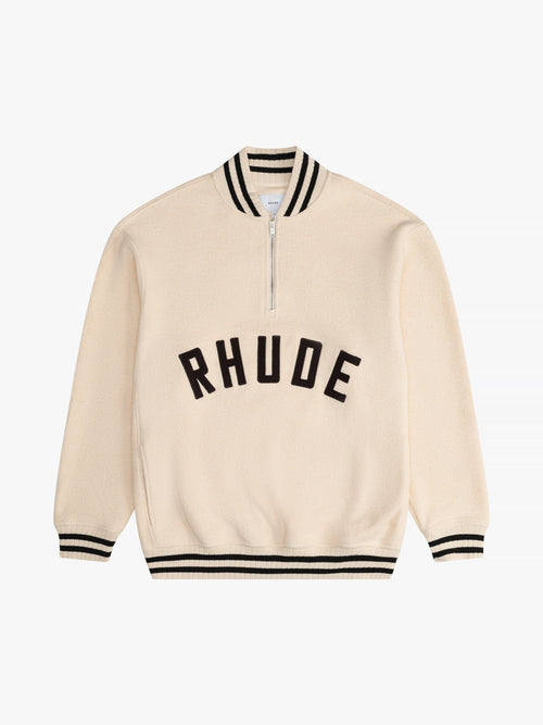 RHUDE QUARTER-ZIP VARSITY