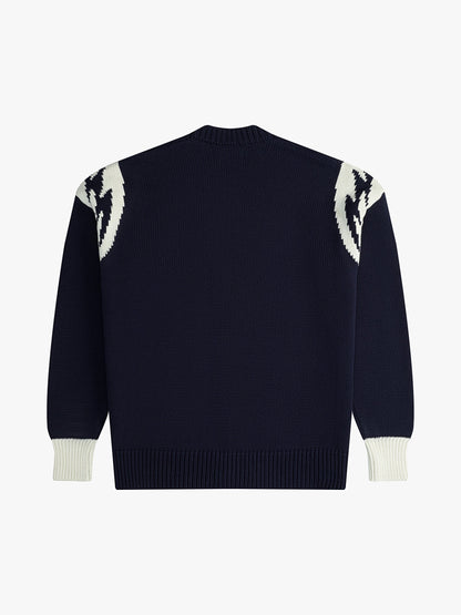 RHUDE LIGHTNING KNIT CARDIGAN