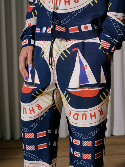 RHUDE FLAG SAIL SILK PANT
