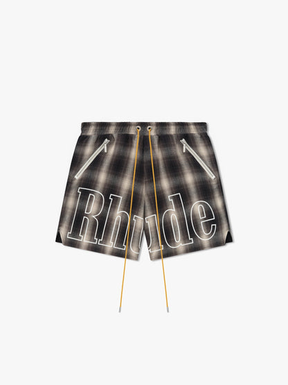 PLAID LOGO SHORT