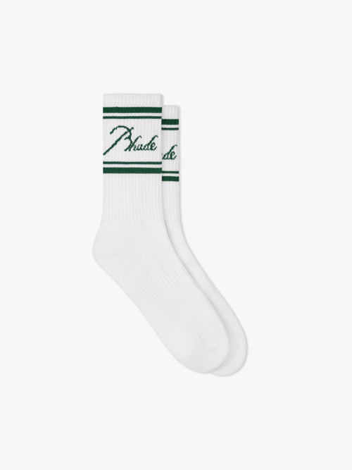 RHUDE SCRIPT LOGO SOCK