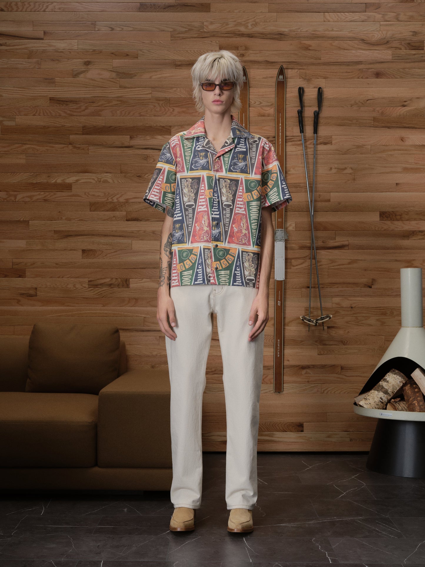 COLLEGIATE FLAG SNAP SHIRT