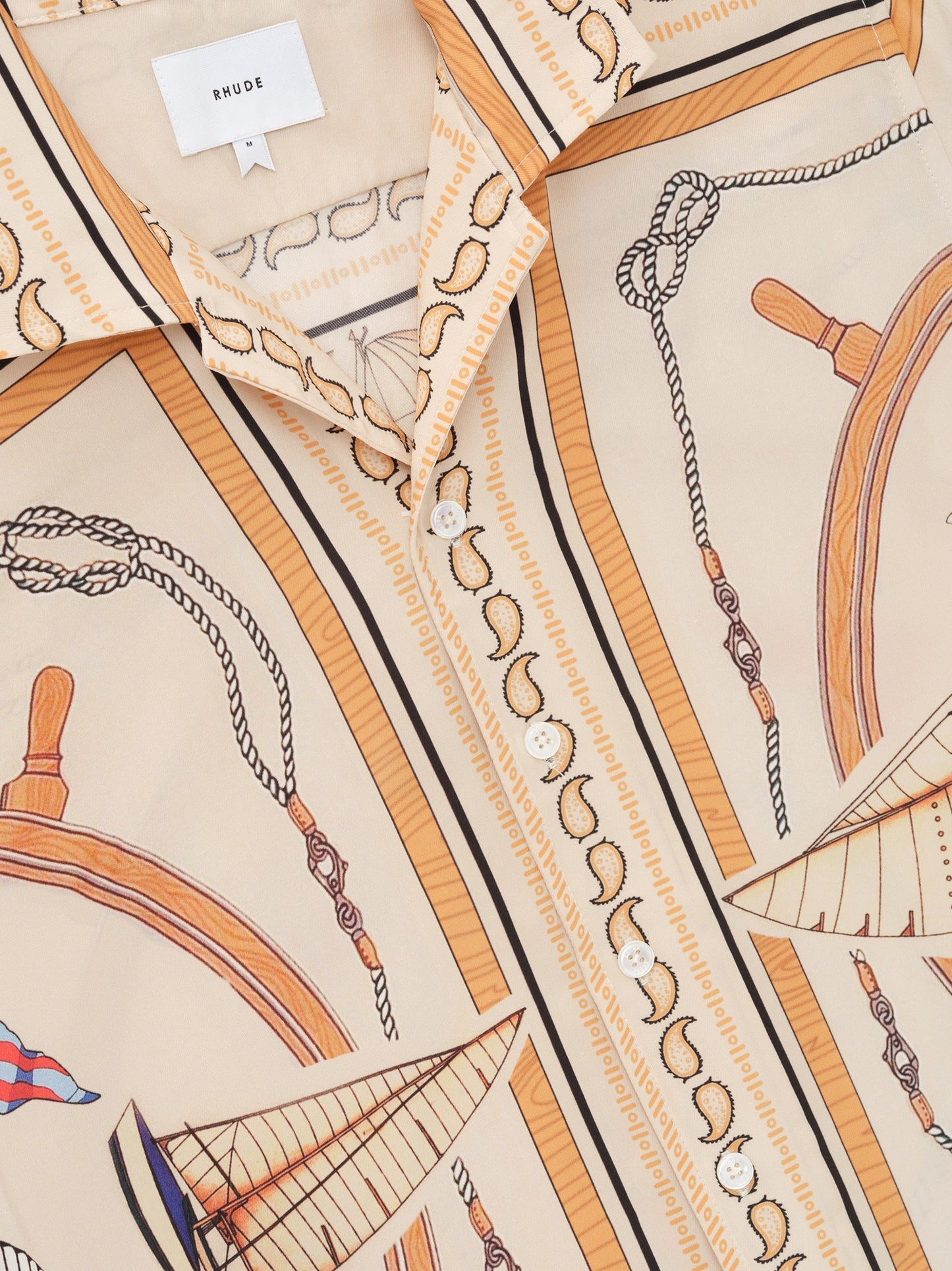RHUDE NAUTICAL SILK SHIRT