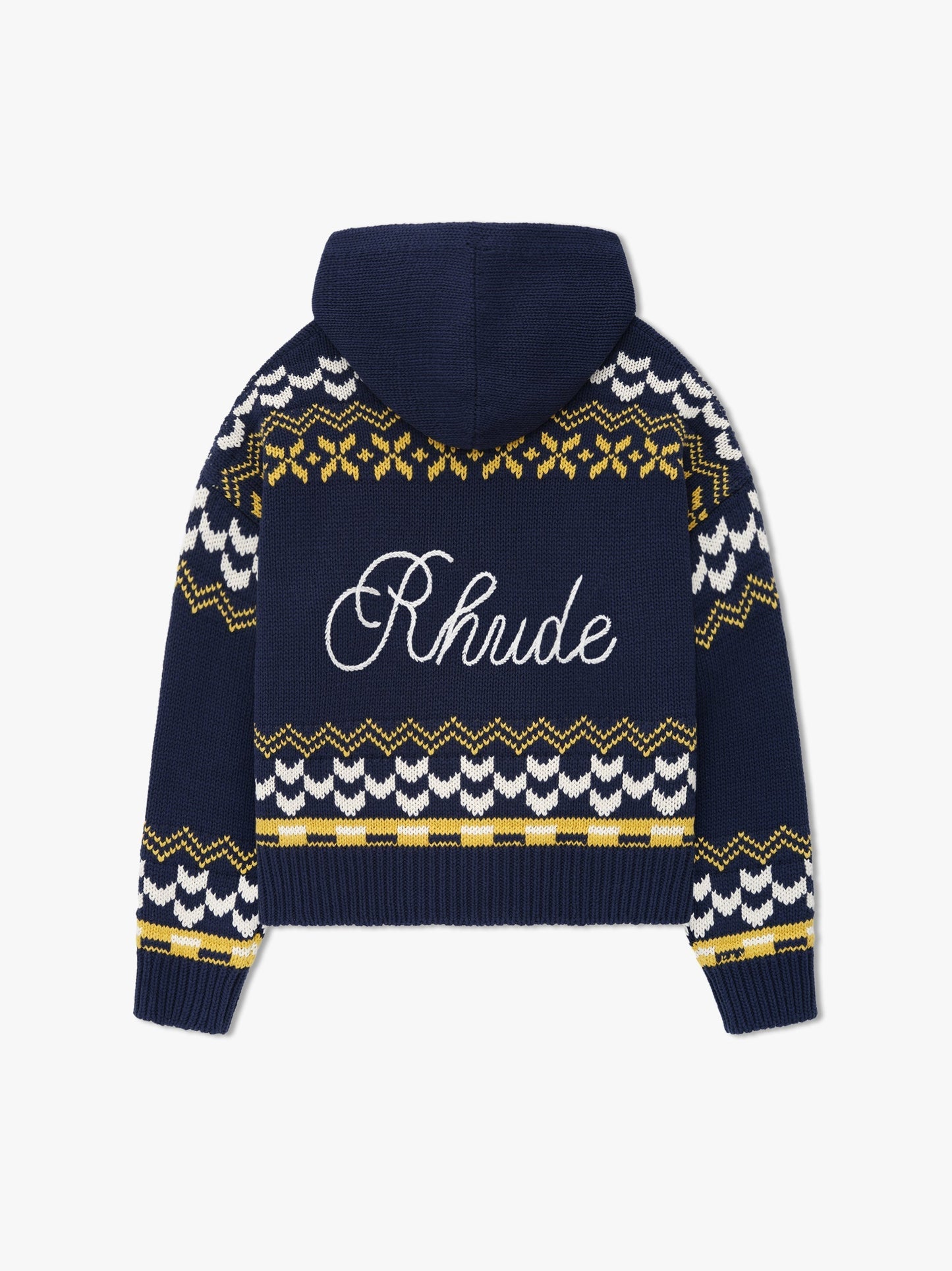 RHUDE PALMA KNIT ZIP-UP